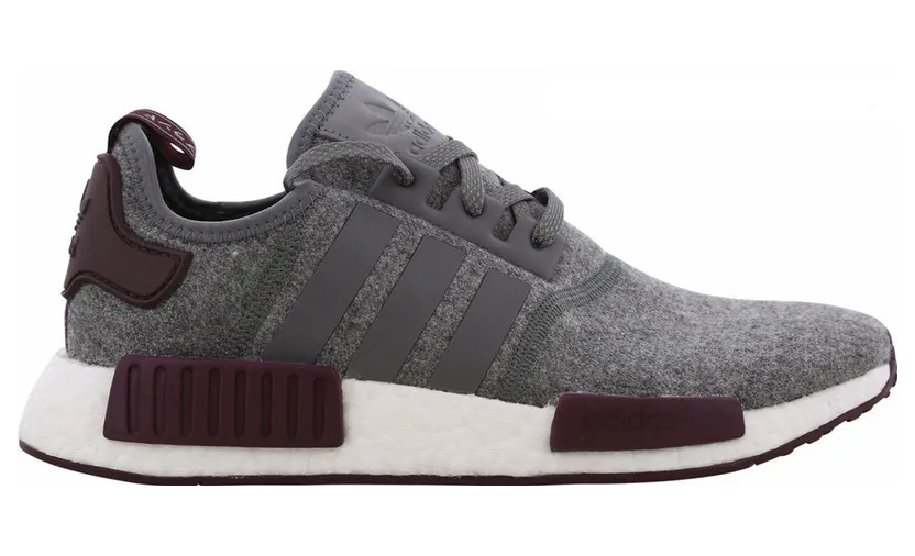 adidas NMD R1 Wool Grey Four Maroon