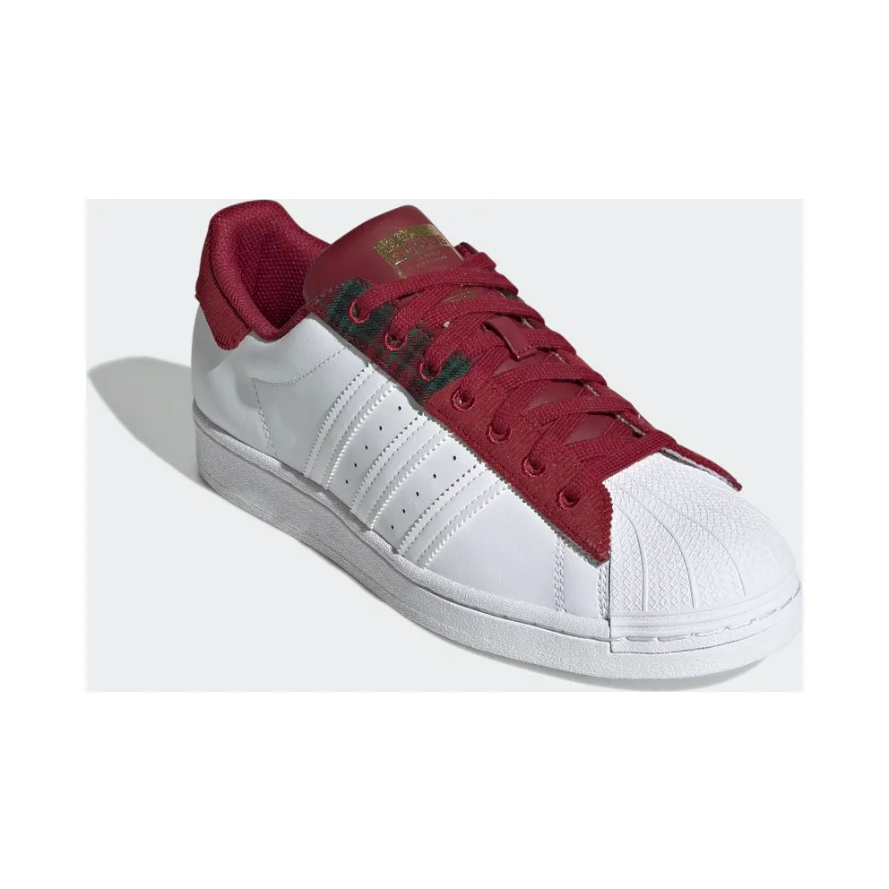 Adidas Superstar Collegiate Burgundy / Cloud White / Gold Metallic (H00211)