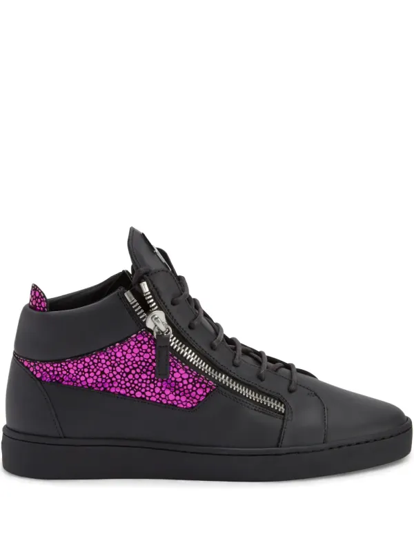 Giuseppe Zanotti Kriss leren mid-top sneakers – Black (RU10072K14)