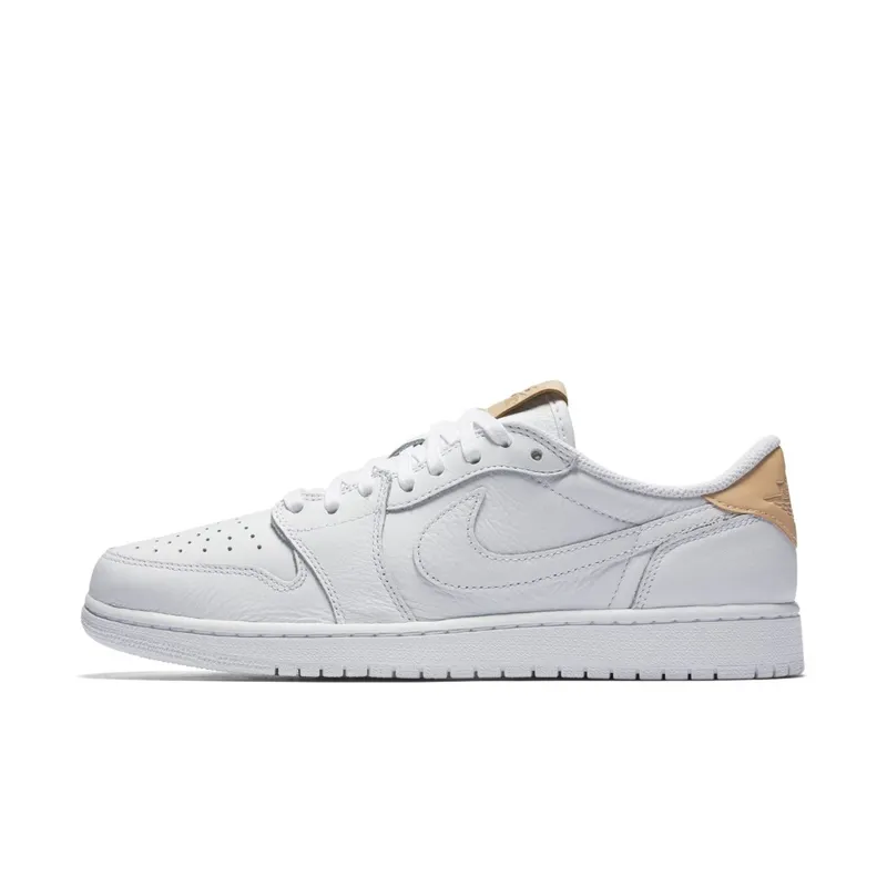 Jordan 1 Retro Low OG White Vachetta White/Vachetta Tan-White (905136-100)