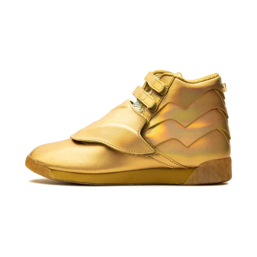 Reebok Freestyle Hi Gold Metallic / Gold Metallic / Excellent Red (FW4667)