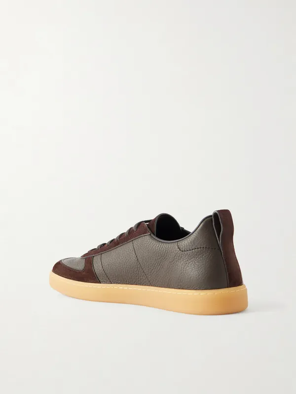 Church’s Repton Textured-Leather and Deerskin Sneakers Brown (EEG092) (4)