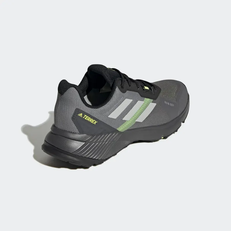 Adidas Terrex Soulstride RAIN.RDY Trail Running Grey Four / Grey Two / Pulse Lime (GZ9032)