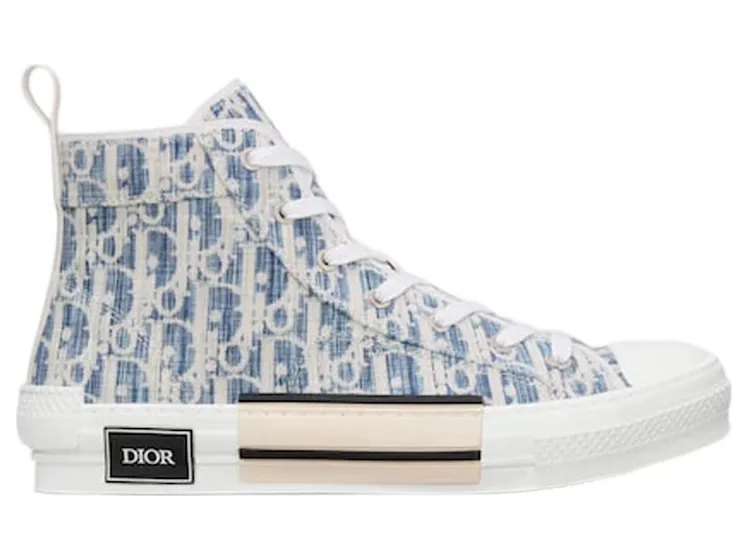 Dior B23 High Blue Oblique Kasuri Jacquard (3SH118ZLA_H560)