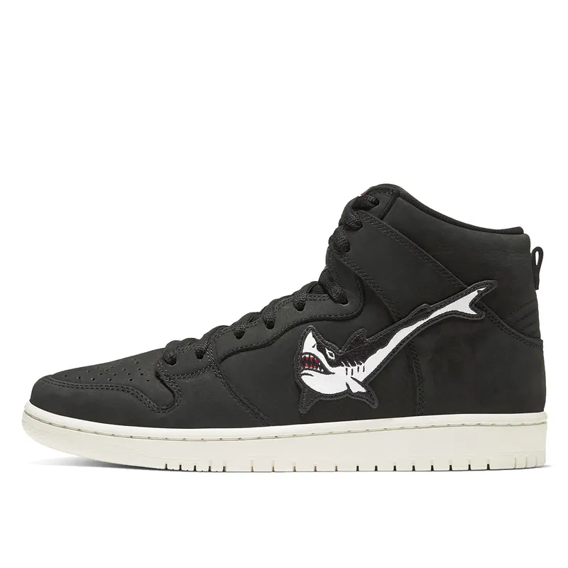 Nike SB Dunk High Oski Shark Black/White-Red-Sail (CI2692-001)