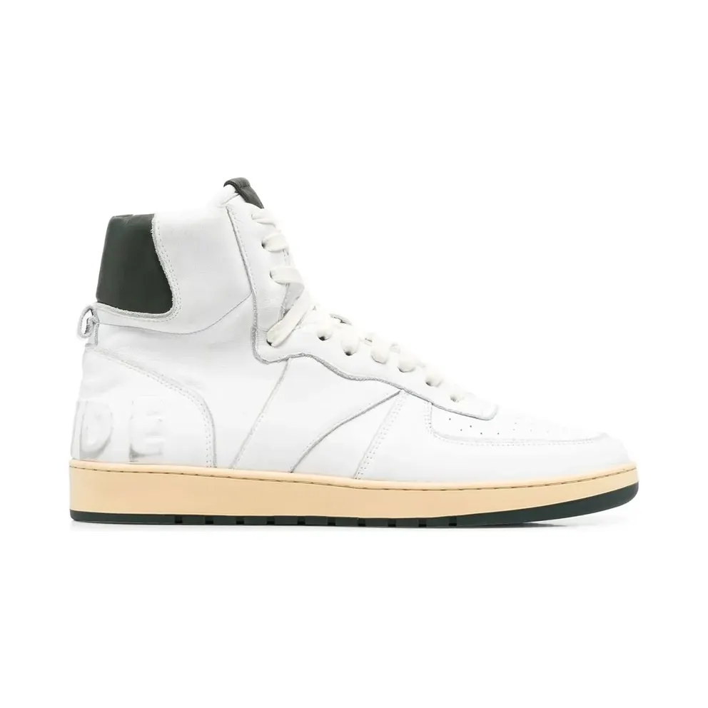 RHUDE High-Top- aus Leder – White (RHSS22FO071784990499)