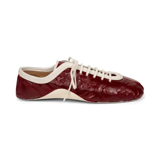 Dries Van Noten Leren ballerina’s “Red” (2610118080403)