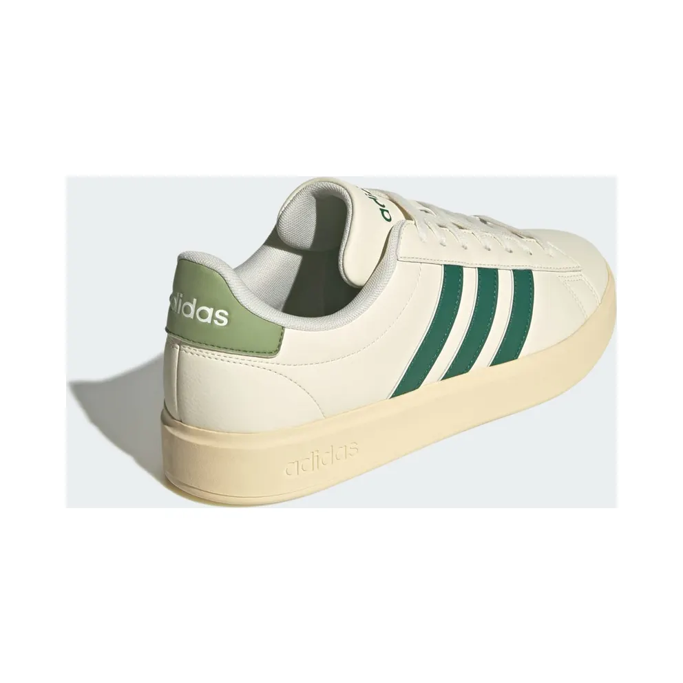 Adidas Grand Court Cloudfoam Comfort Off White / Collegiate Green / Tent Green (JS1736)