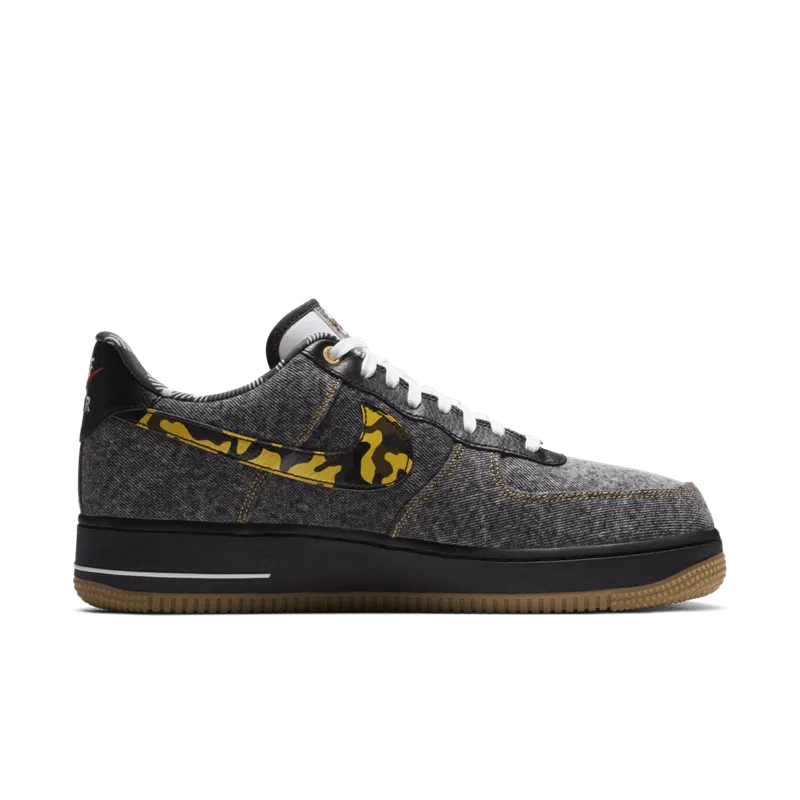 Nike Air Force 1 Low Remix Black Black/Multi-Color-White-Metallic Gold (DB1964-001)