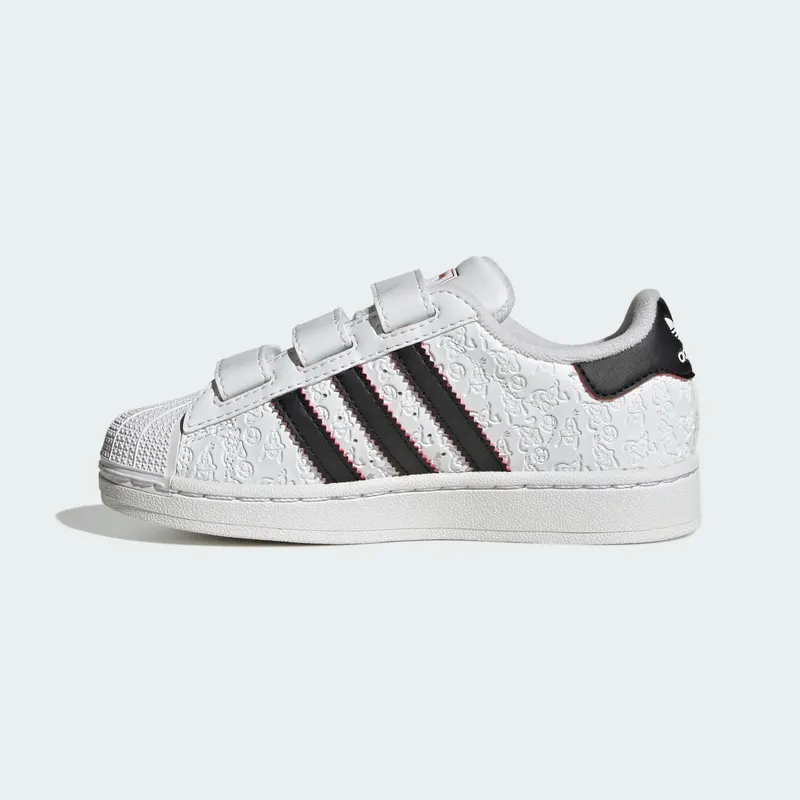 Adidas ADIDAS DISNEY SUPERSTAR II COMFORT CLOSURE Shoes Cloud White / Core Black / Red (IH4635)
