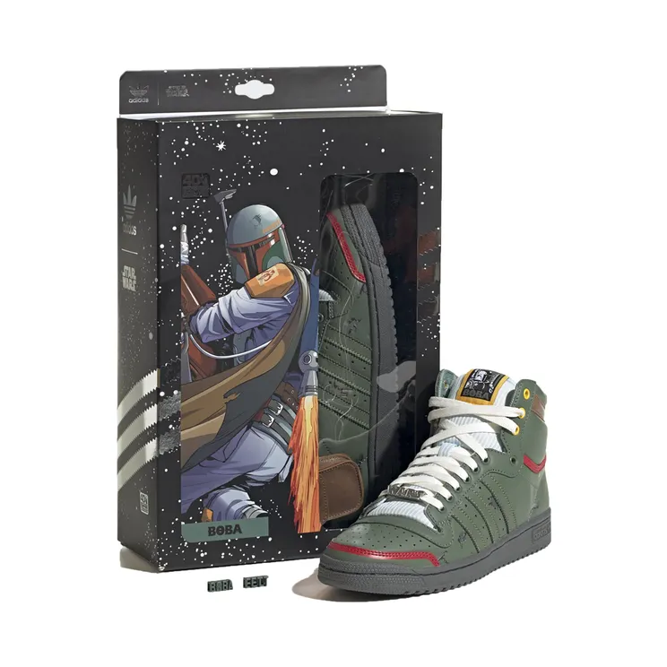 Adidas Star Wars x Top Ten Hi ‘Boba Fett’ Trace Green/Trace Green/Scarlet (FZ3465)