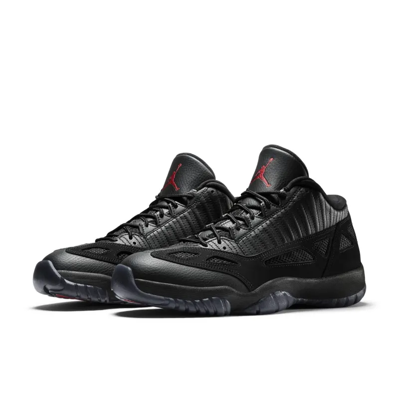 Jordan 11 Retro Low IE Referee (2015) Black/True Red (306008-003)