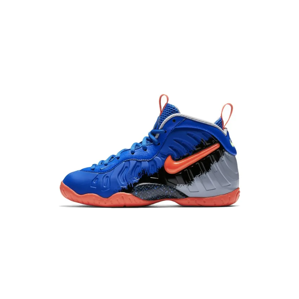 Nike Air Foamposite Pro Nerf (GS) Racer Blue/Total Crimson-Green Streak-Wolf Grey (644792-403)