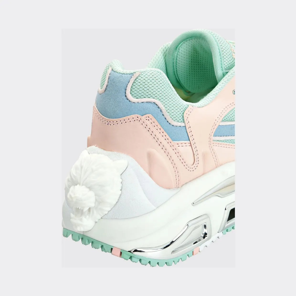Plein Sport PS. Project Gen. X-01 Sneakers in Leather and Mesh with Bicolor Design Blue (FABSUSC0328PTE003N0307) (2)