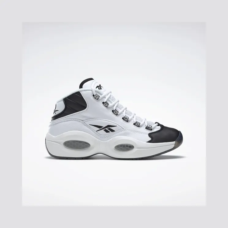 Reebok Question Mid Schoenen Black / Cloud White / Cloud White