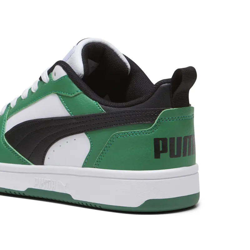 Puma Rebound V6 Lo “Puma White / Puma Black / Archive Green” (393833_05)