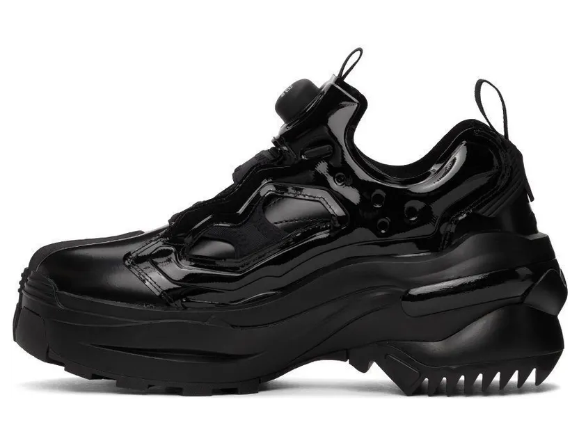 Maison Margiela Black Reebok Edition Tabi Instapump Chunky Sneakers (S57WS0404 P3801) (3)