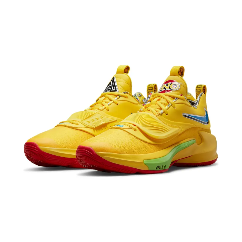 Nike Zoom Freak 3 “Yellow Zest / White / Action Red / Black” (DC9364-700)