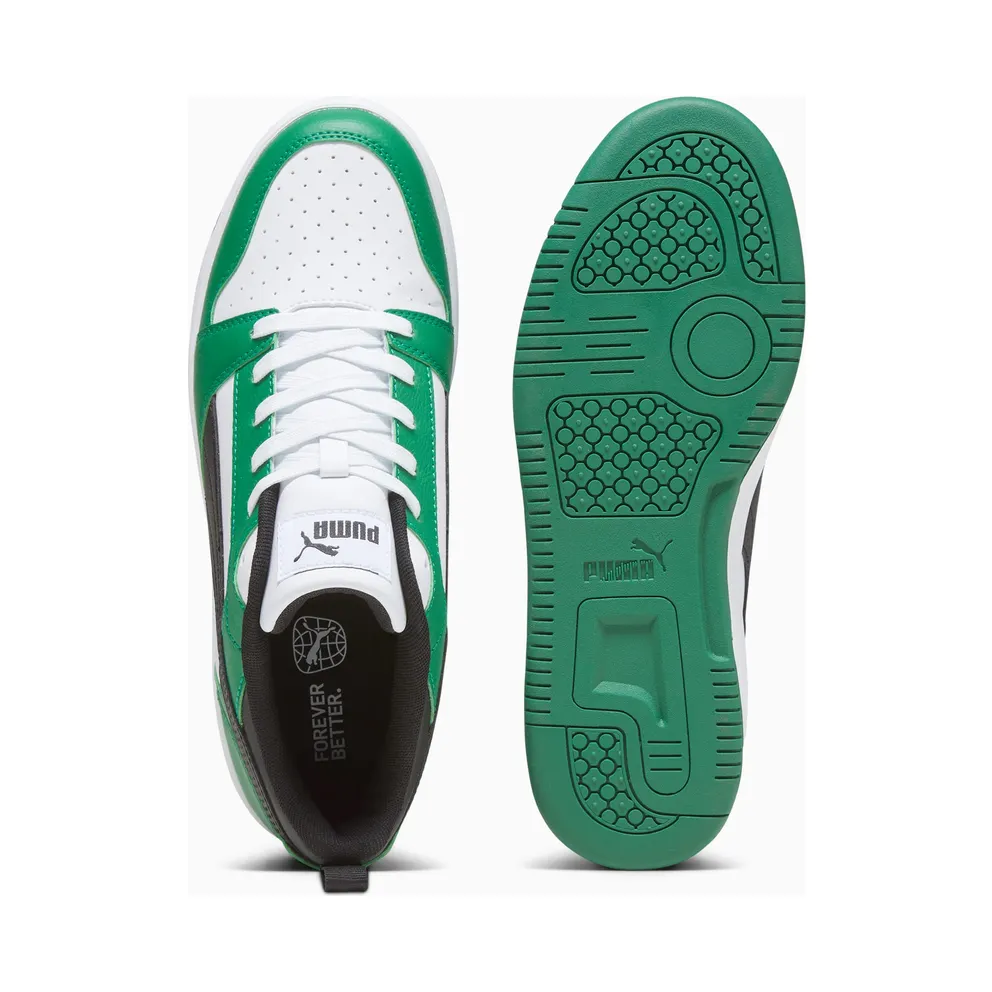 Puma Rebound V6 Laag White/Green/Black (392328-06)