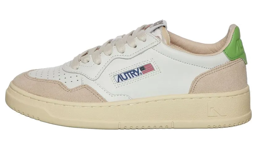 Autry Medalist Low White / Bud Grn (AULWLS65) (5)