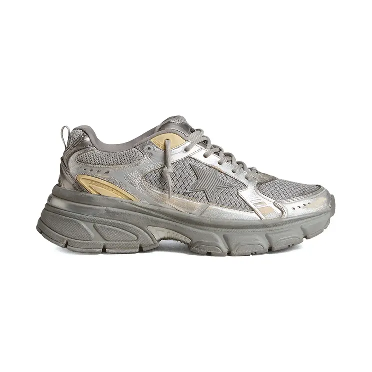 Golden Goose Lightstar im Metallic-Look “Grey” (GMF00724F006475)
