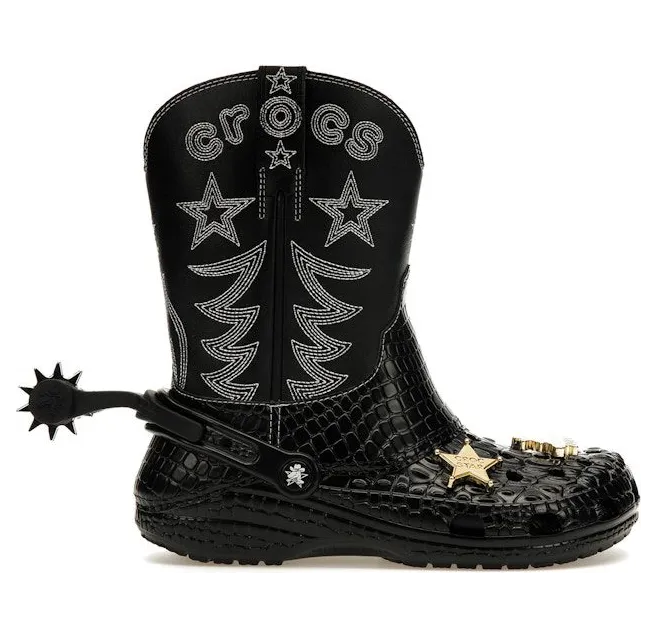 Crocs Classic Cowboy Boot Black (208695-001)
