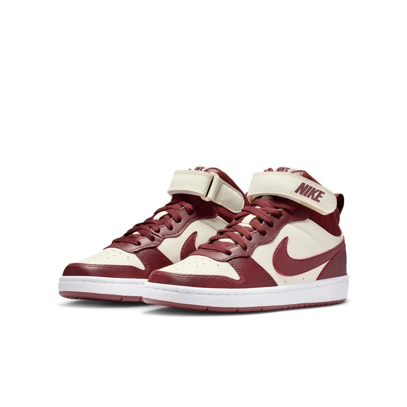 Nike Court Borough Mid 2 Soft Pearl Dark Team Red (CD7782-013)