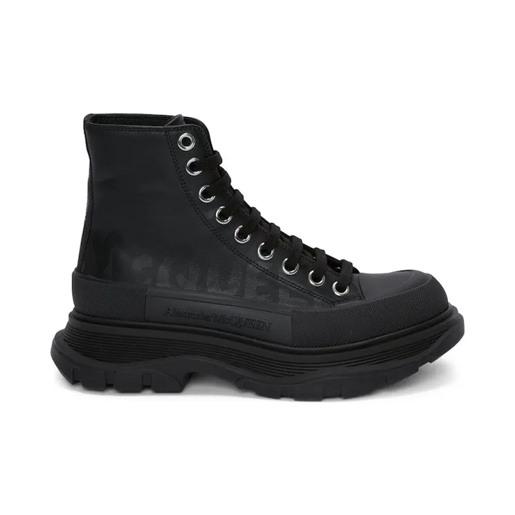 Alexander McQueen Tread Slick Boot Graffiti Black (676718W4RQ21000)