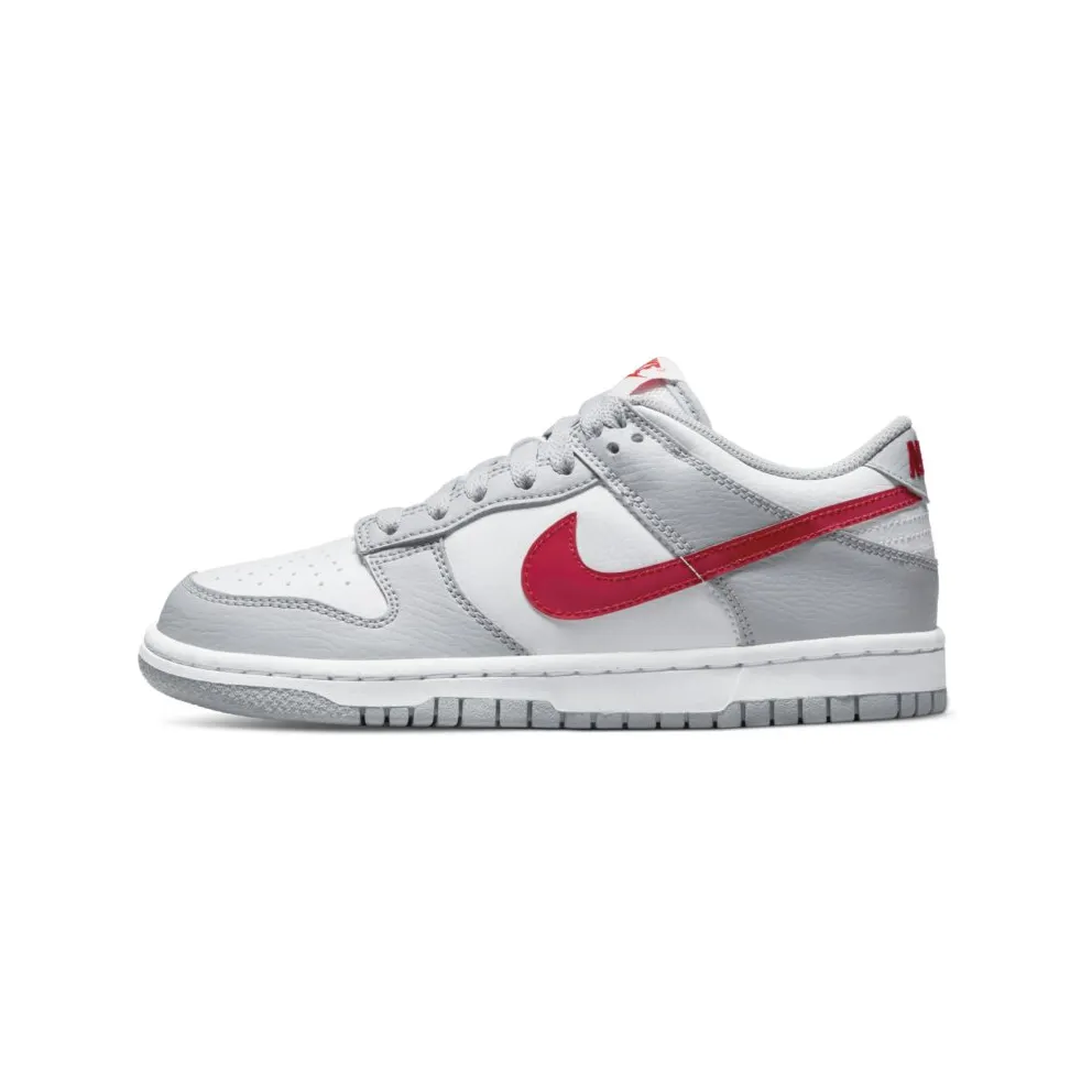 Nike Dunk Low White Grey Red (GS) (DV7149-001)