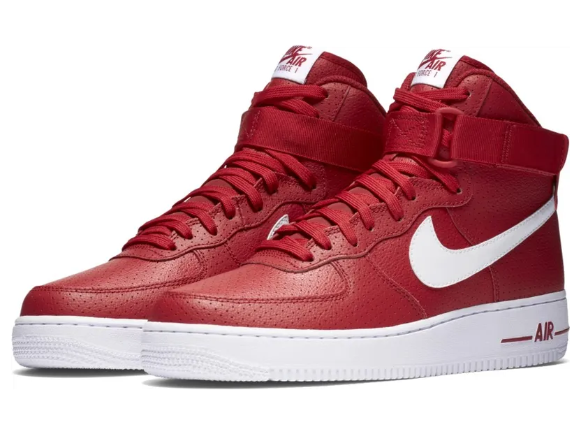 Nike Air Force 1 High Gym Red Perforated