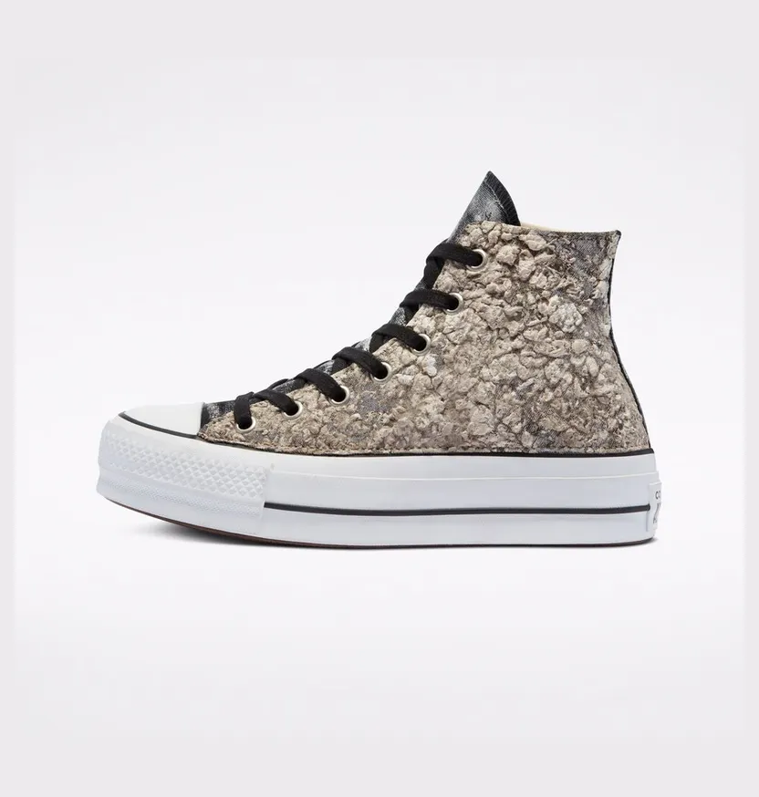 Converse Chuck Taylor All Star Lift LTD Black Silver 3d Foam (572328C)