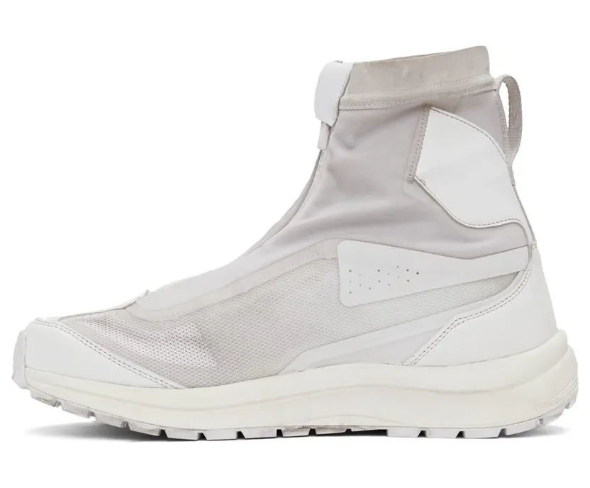 11 by Boris Bidjan Saberi Grey & White Salomon Edition Bamba 2 High Sneakers (11xS 212) (3)