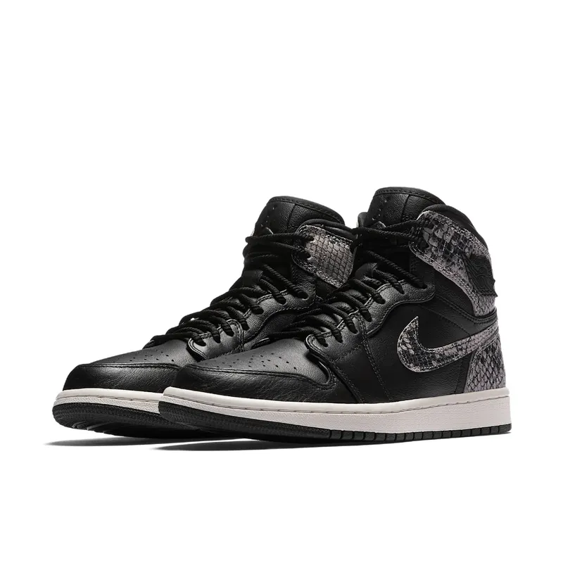 Jordan 1 Retro High Black Snake (W) Black/Black-Phantom (AH7389-014)