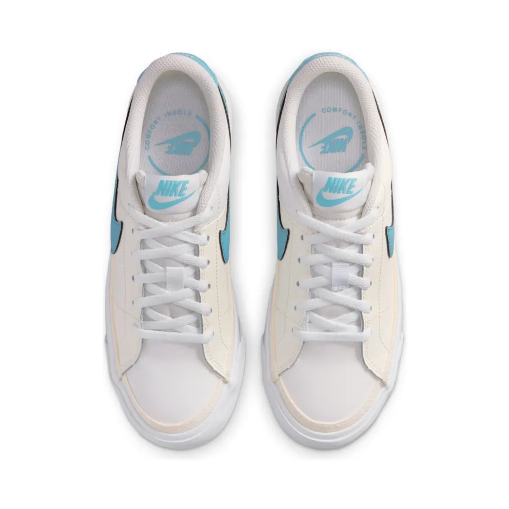 Nike Court Legacy Sail White Denim Turquoise (DA5380-133)