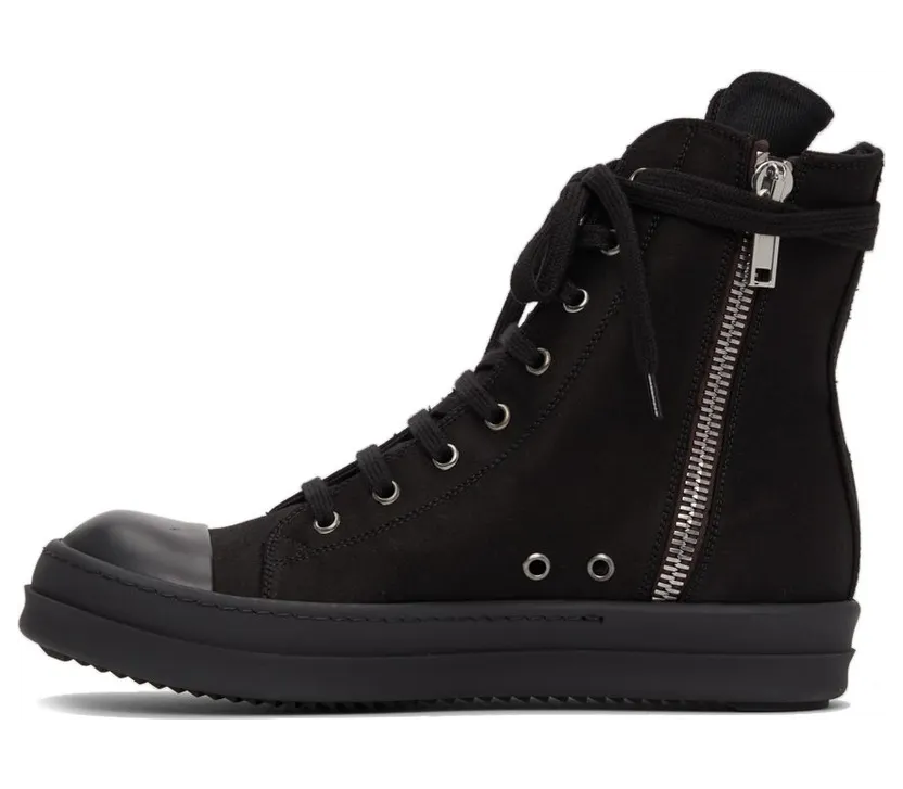Rick Owens Drkshdw Doeskin Cargo High Sneakers (DS02A3801 NDK) (3)