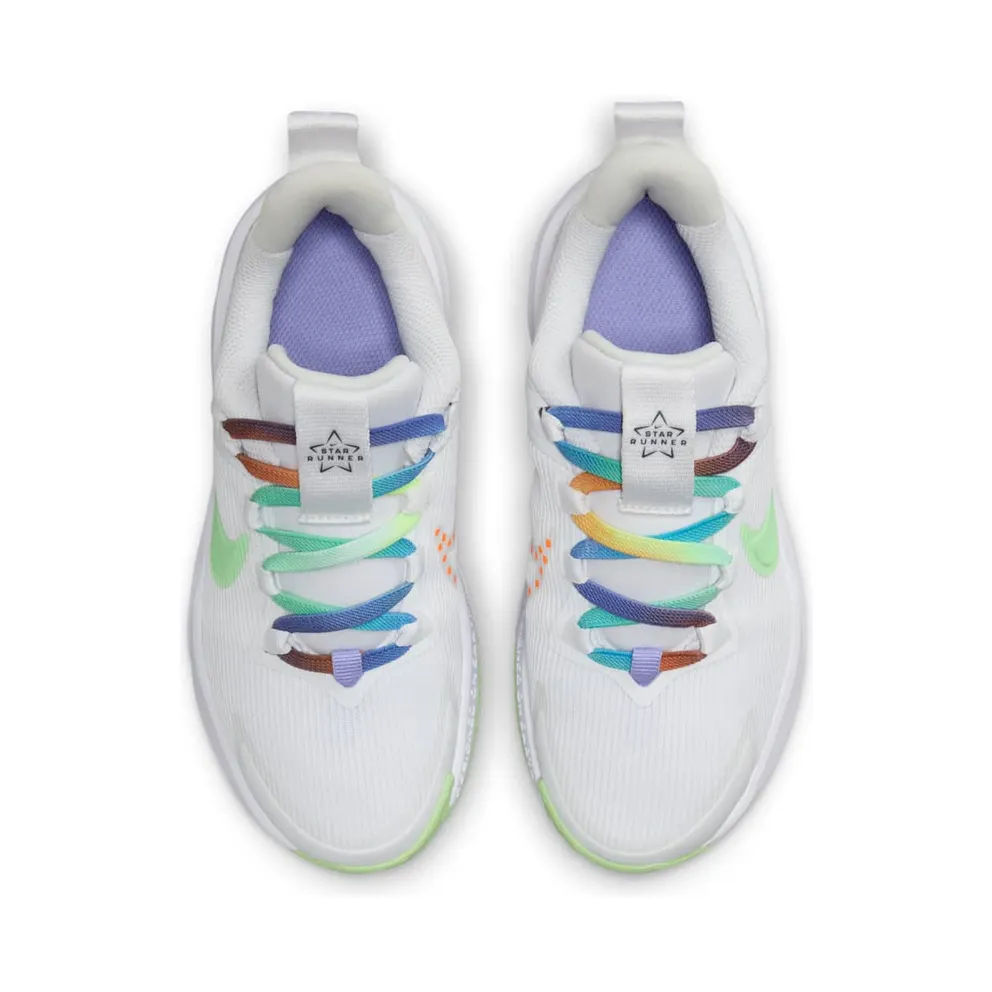 Nike Star Runner 4 Next Nature SE White Photon Dust Total Orange Vapor Green (FN4980-100)