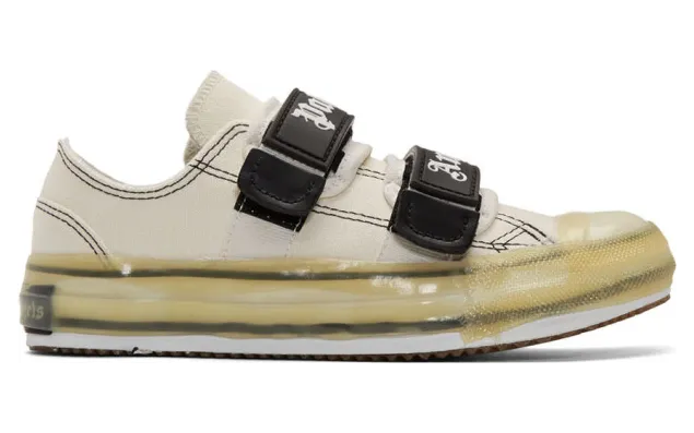 Palm Angels White Logo Vulcanized Sneakers (PMIA034R205990010100)