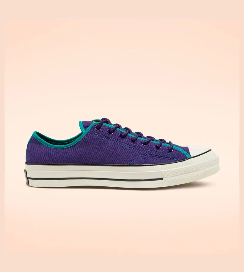 Converse Unisex East Village Explorer Chuck 70 Low Top Court Purple/turbo Green/egret (165928C)