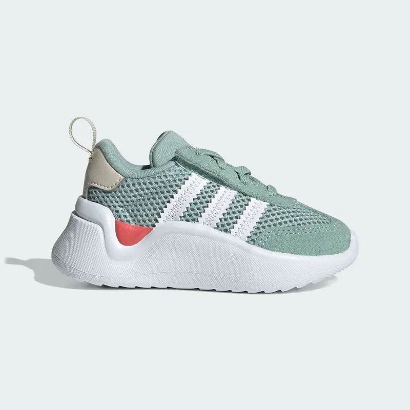adidas Adifom 70s Comfort Closure Elastic Laces Shoes Kids “Hazy Green / Cloud White / Alumina” (IG4314)