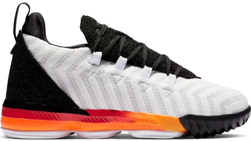 Nike LeBron 16 Strive (PS) White/Laser Orange-Total Orange-Black (AQ2467-188)