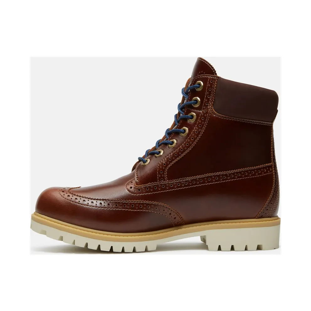 Timberland 6 Premium Brogue Boot Medium Brown Wingtip (TB0A2A8V-EM4)