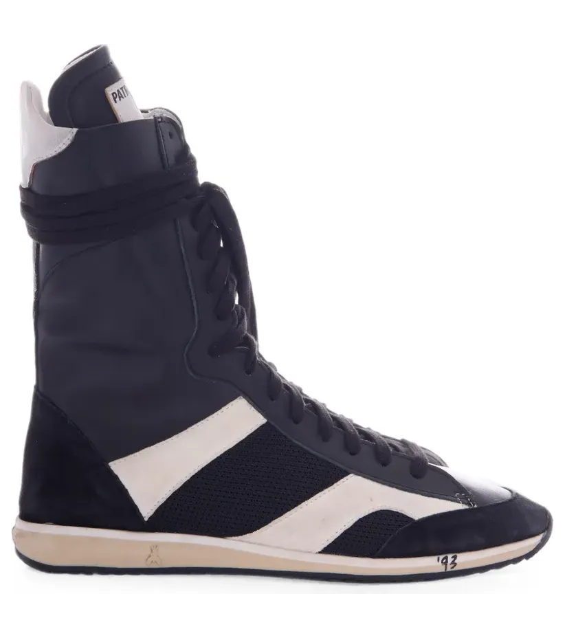 Patrizia Pepe High-Top-Sneakers mit Kontrasteinsätzen “Black” (8Y0033V038X2BD)
