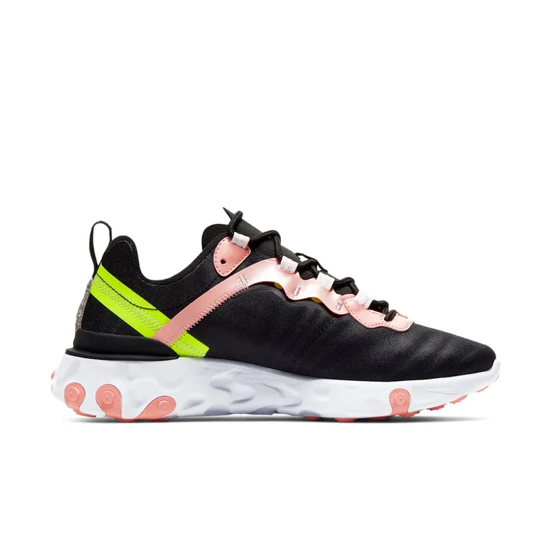 Nike React Element 55 Premium Black Coral Stardust (W) Black/Coral Stardust/Light Soft Pink (CD6964-002)