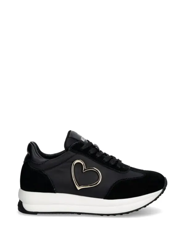 Love Moschino Sneakers mit Herzapplikation – Schwarz (JA15344G1OINC)