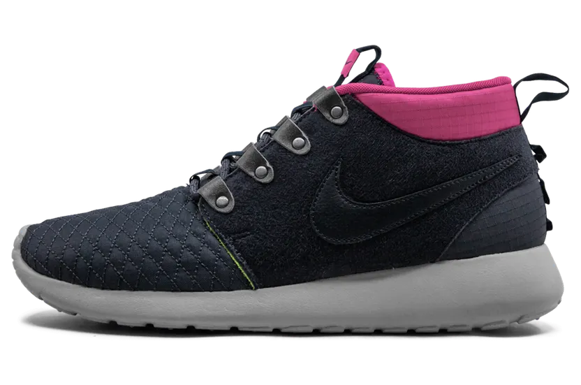 Nike Roshe Run Sneakerboot Gridiron/Dark Obsidian-Pinkfl-Volt