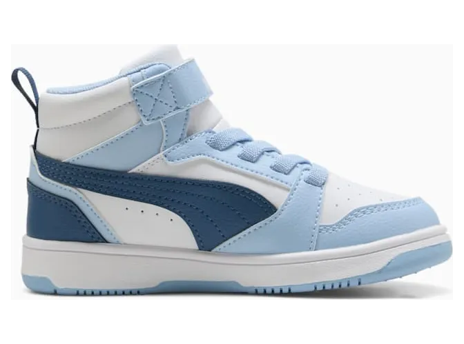 Puma Rebound V6 Mid AC+ PS Kinder Freizeitschuhe, weiß, Größe 29 (393832-32)