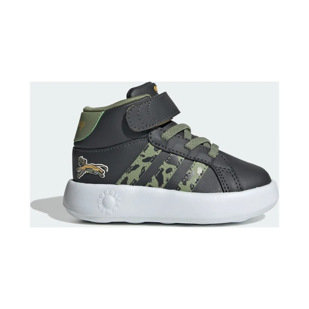 adidas Grand Court Mid Lion King Disney Carbon Tent Green Semi Spark (IF4096)