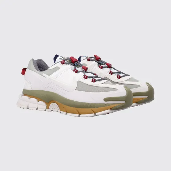 Nike Bicolour Low Top Mesh Sneakers with Drawstring Closure and Swoosh Grey (IQ1126317)