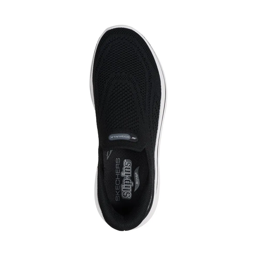 Skechers Slip-ins Relaxed Fit: GO Walk Arch Fit N-Joy “Arianne Sneaker Black” (125843BLK)