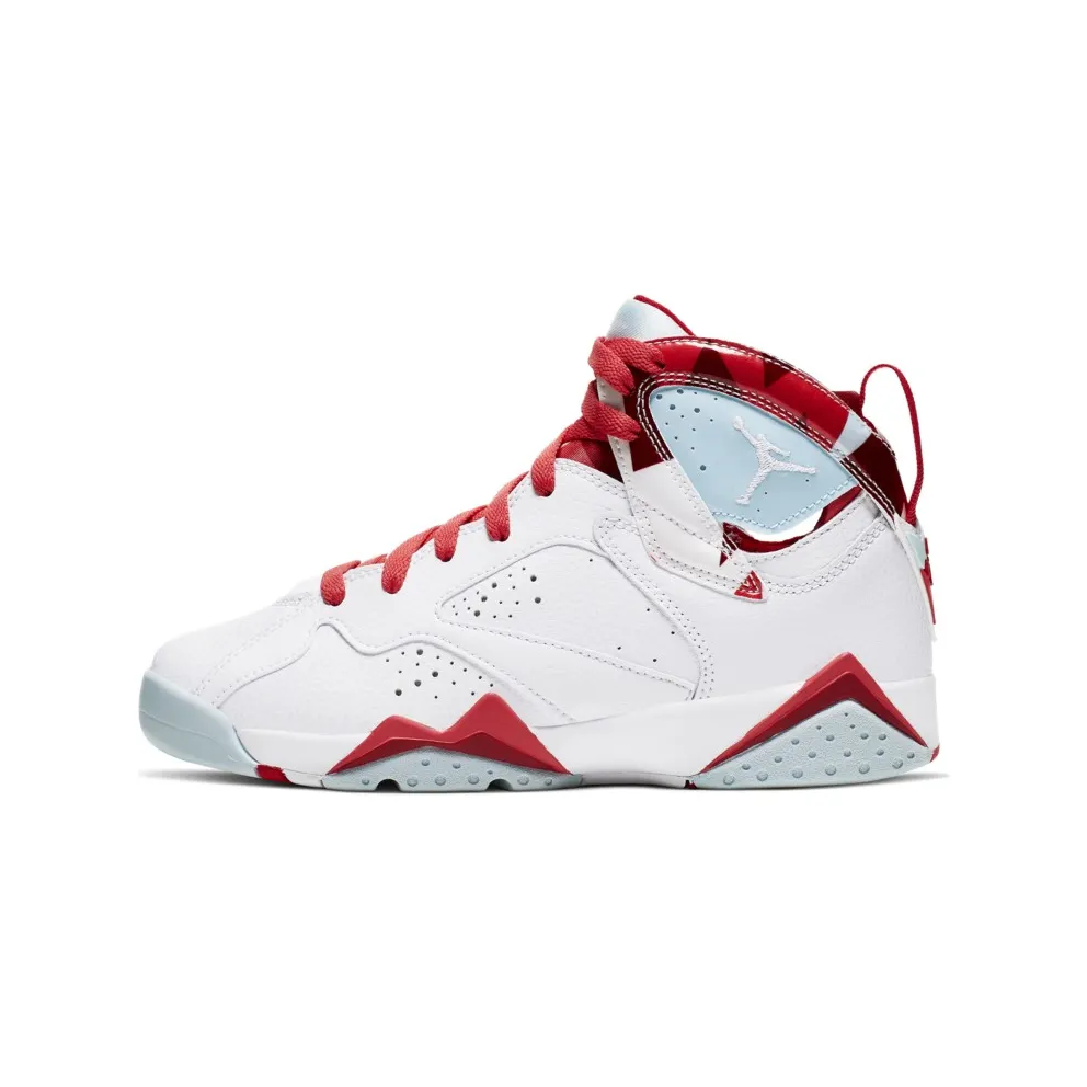 Jordan 7 Retro Topaz Mist (GS) White/White-Topaz Mist-Ember Glow-Gym Red (442960-104)
